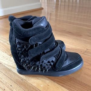 Aldo heeled sneakers with spikes / studs